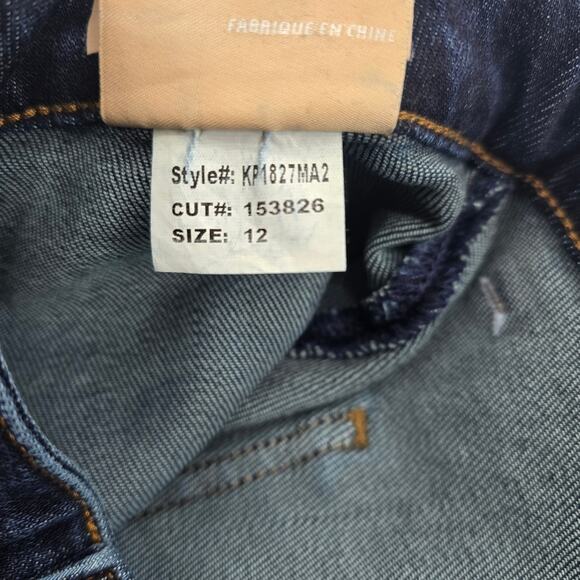 Kut From The Kloth Ana High Rise Flare Jeans Women’s Size 12 Dark Wash - Picture 4 of 5